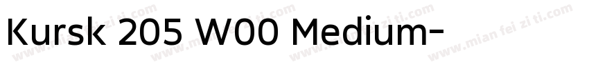 Kursk 205 W00 Medium字体转换